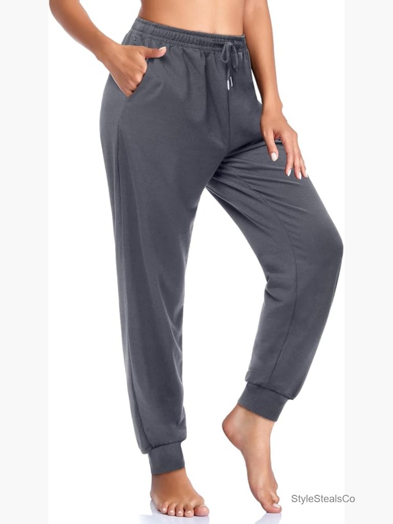 Women's Yoga Pants Soft Stretch Loose Straight Casual Athletic Running Workout